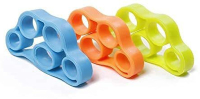 Leosportz 3Levels Finger Stretcher Hand Grip Strengthener Set of 3 Hand Grip/Fitness Grip(Multicolor)