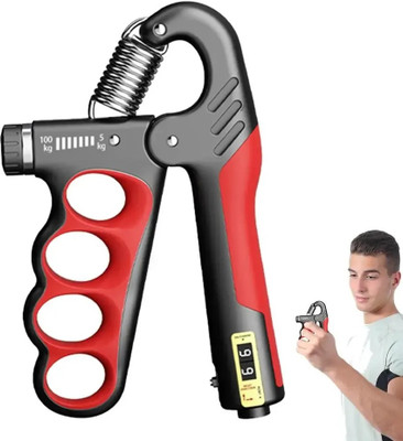 Quinergys Hand Grip Strengthener - 5-100KG Adjustable Hand Exerciser Hand Grip/Fitness Grip(Red)