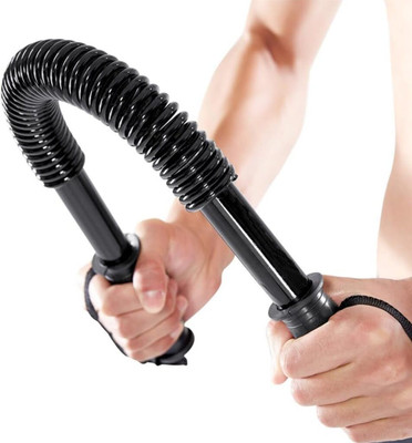 BoldFire Power Twister Bar for Chest Arm Upper Body Strength Training Heavy Duty Arm Hand Grip/Fitness Grip(Black)