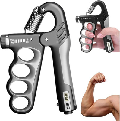 wonderfit Hand Gripper Hand Grip/Fitness Grip(Grey)