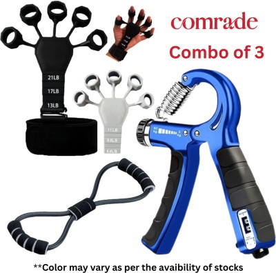 COMRADE Resistance Hand Gripper 5 to 60 kg with count I Adjustable Hand Grip I Hand Grip/Fitness Grip