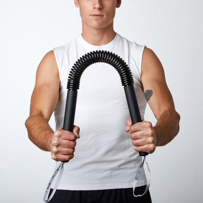 Da Novira 20kg Power Twister Upper Body Exerciser Shoulder,Bicep and Arm Strengthening004 Hand Grip/Fitness Grip(Black)