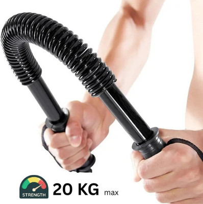 Fitness Scout Power Twister Bar Super Heavy Duty for Upper Body Arm Strengthening Gym Home Hand Grip/Fitness Grip(Black)