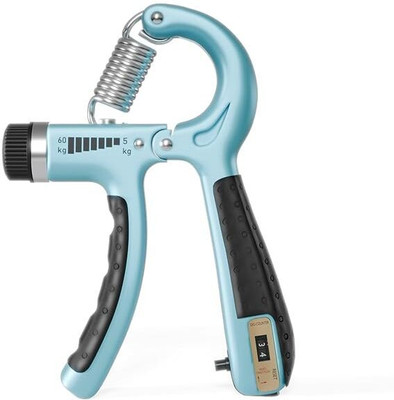 Lifelong LLFAHGC01 Adjustable Hand Grip Strengthener with Counter|Forearm Exerciser Hand Grip/Fitness Grip(Green, Black)