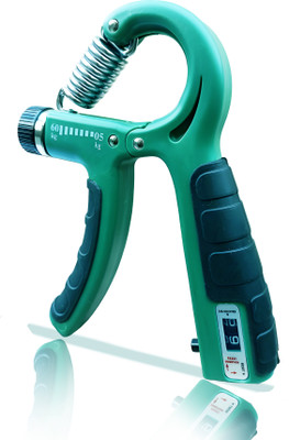 FITIVA Counter 10 Kg To 60 Kg Adjustable Professional Hand Gripper for Men & Women Hand Grip/Fitness Grip(Green)