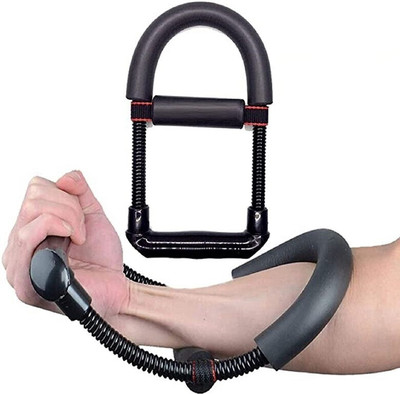 B VIBES Adjustable Wrist Exerciser Equipment for Upper Arm Workout and Strength Training Hand Grip/Fitness Grip(Black)