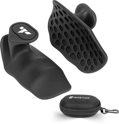 impetus Weight Lifting Grip 1-Pair Hand Grip/Fitness Grip(Black)