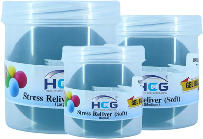 HCG Healthcure generation Hand Therapy Physio Gel Ball finger exerciser physiotherapy BALL Hand Grip/Fitness Grip(Blue)