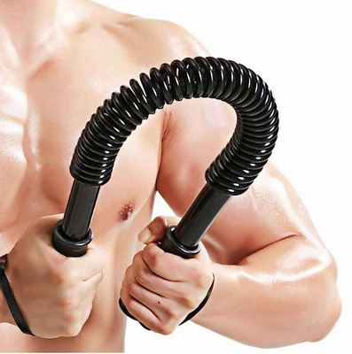 ShopiMoz Forearm Power Trainer, Electroplating Arm Power Exerciser Rod 40Kg Hand Grip/Fitness Grip