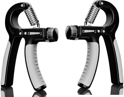 NEPROCK Hand Grip Band For Gym Strengthener Hand Gripper Men Forearm Exercise Handgrip Hand Grip/Fitness Grip(Grey)