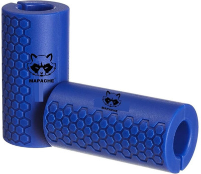 HOC Barbell Dumbbell Grips Thick Bar Handles Anti-Slip Pack of 2 Hand Grip/Fitness Hand Grip/Fitness Grip(Blue)
