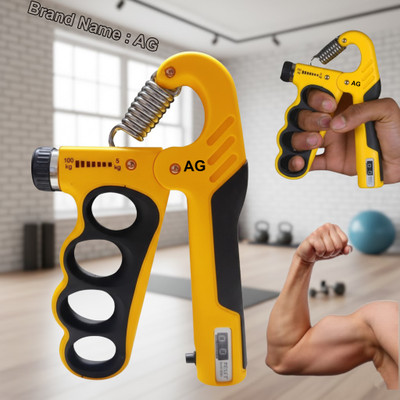 A G Enterprises Pro AG Hand Exerciser with Counter - Heavy Duty 100KG Max Hand Grip/Fitness Grip(Multicolor)