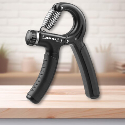 SRD HID-7F Adjustable Hand Grip Strengthener | Hand Gripper | Finger Grip Hand Grip/Fitness Grip(Black)