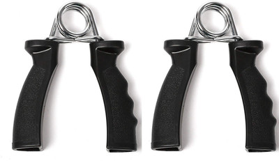 Leosportz 1 pair Light orthopadic palm exerciser Hand Grip/Fitness Grip(Black)