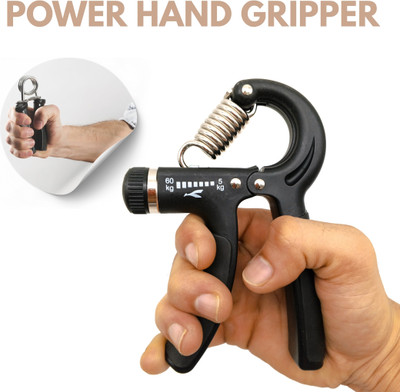 CTC CREATION Adjustable Plastic Hand Gripper – Ergonomic PowerFlex Strengthener Hand Grip/Fitness Grip(Multicolor)