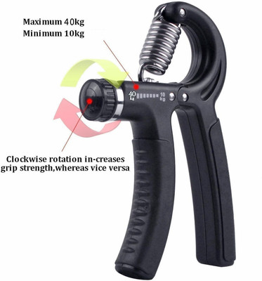 SELVA Adjustable Forearm Grip Strengthener Hand Grip/Fitness Grip(Black)