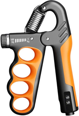 KAREFUL Hand Grip Strengthener Gripper Rep Counter Fingers Exercise Workout 5-100KG Hand Grip/Fitness Grip(Multicolor)