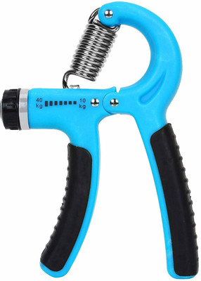 Leosportz Hand Grip Strengthener Strength Trainer Adjustable Resistance Non-Slip Gripper Hand Grip/Fitness Grip(Blue)