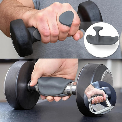 ABC Gym Finger Grip Pads for Weight Lifting & Palm Protection Hand Grip/Fitness Grip(Black, Grey)