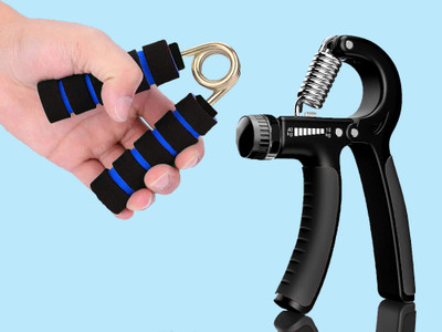 TRUE INDIAN Super Quality Hand Gripper || Wrist Exercise Equipment Adjustable 10 to 40kg Hand Grip/Fitness Grip(Black, Blue)