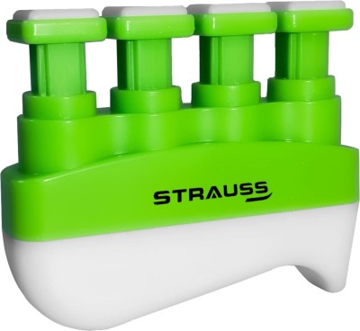 Strauss Adjustable Square Finger Hand Grip/Fitness Grip(Green)