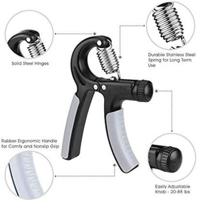 GALAXIA R SHAPE ADJUSTABLE SPRING COUNTER HAND GRIP Hand Grip Hand Grip/Fitness Grip(Multicolor)