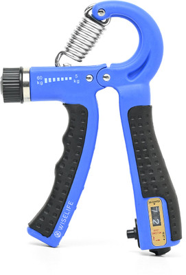 Wiselife Handgrip Strengthener with Counter for Men, Women & Kids | Hand Gripper for Gym Hand Grip/Fitness Grip(Blue)