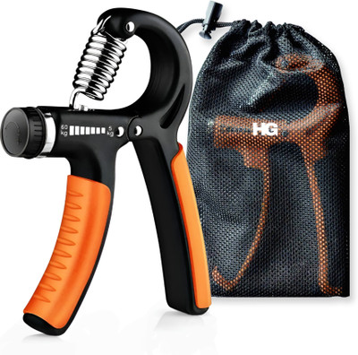 HOMEGALLEY 5 Kg to 60 Kg Adjustable Hand Grip Strengthener, Hand Gripper for Men & Women Hand Grip/Fitness Grip(Orange)