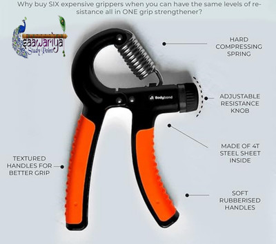 Saawariya Study Point Hand Gripper_2025 Hand Grip/Fitness Grip(Orange, Black)
