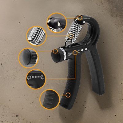 IRONCLUTCH Adjustable Spring Hand|Finger Exerciser|Strengthener Hand Grip/Fitness Grip I47Q Hand Grip/Fitness Grip