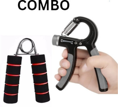BOLDHIGH COMBO of V shape grip and adjustable hand grip Exerciser for Gym Workout Hand Grip/Fitness Grip(Multicolor)