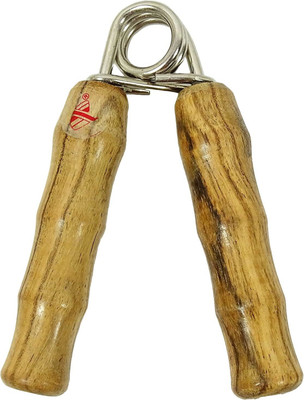 HOC ™ Wooden Handle Grip Spring Resistance Hand Grip Hand Grip/Fitness Grip