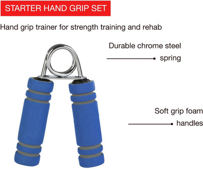 Leosportz Soft foam handle A shap Grip for rehab and stress Hand Grip/Fitness Grip(Multicolor)