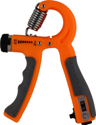 HOMFRO Adjustable Hand Grip Strengthener With Counter for Men & Women for Gym Workout Hand Grip/Fitness Grip(Orange)