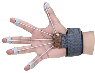 KASO Finger Exerciser/Wrist Strengthener/Resistance Stretcher Forearm Wrist Training Hand Grip/Fitness Grip(Multicolor)