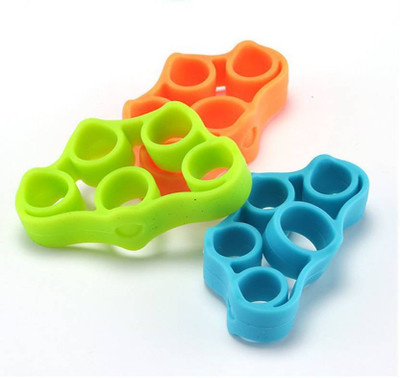 heaven feel 3Levels Finger Hand Grip Strengthener Forearm Finger Exerciser-Set of 3 Hand Grip/Fitness Grip(Blue, Orange, Green)