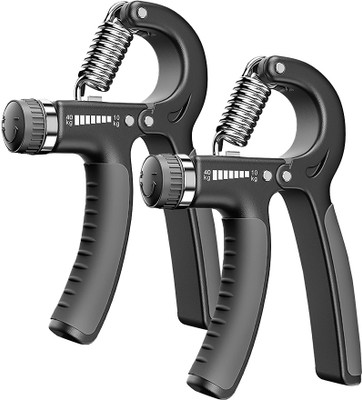 Strauss Adjustable Strengthener | Finger Exerciser Pack of 2 Hand Grip/Fitness Grip(Black)