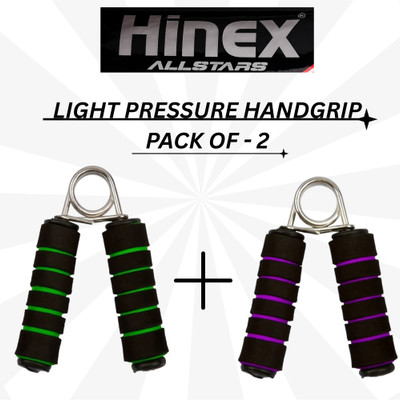 HINEX ALL STARS HINEX- Light pressure premium hand grip - pack of 2 ,green and purple Hand Grip/Fitness Grip(Green, Purple)