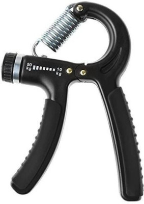 Angl Enterprise new Adjustable Spring Hand Grip 10-50 kg (Pack of One) Hand Grip/Fitness Grip(Black)