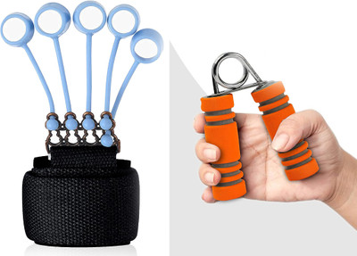 HACKERX Fitness Grip Kit Hand gripper & Finger exerciser Hand Grip/Fitness Grip