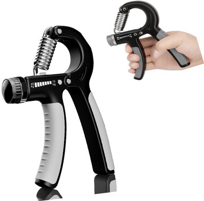 ETAHMART Finger Gripper Adjustable Hand Grip Strengthener For Gym Workout Men and Women Hand Grip/Fitness Grip(Grey)