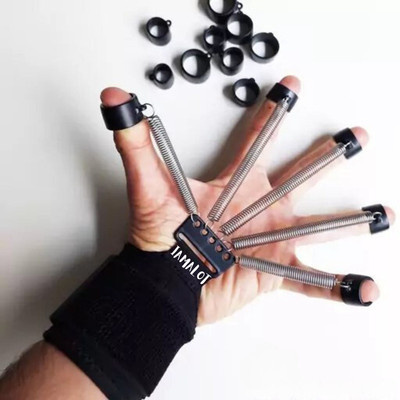 MegaValue Hand Grip Strengthener Set, Adjustable Metal Spring Resistance Gripper Hand Grip/Fitness Grip(Black)