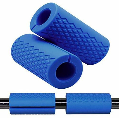 HACKERX Weight Lifting Thick Bar Grips for Barbell Hand Grip/Fitness Grip(Blue)