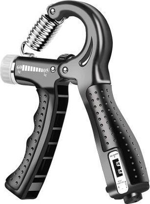 Leosportz Adjustable Spring Hand | Finger Exerciser| Strengthener Hand Grip/Fitness Grip(Black)