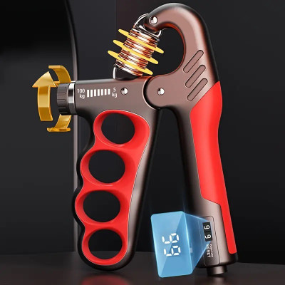 Quinergys Forearm Strengthener Workout Kit, Finger Strengthener Hand Grip/Fitness Grip(Red)