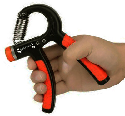LIONFIT Hand Grip Strength Trainer 5-60kg with Non-Slip Handle Hand Grip/Fitness Grip(Black, Orange)