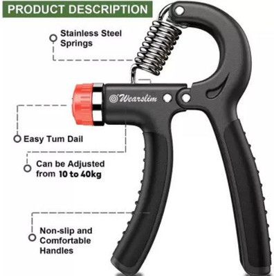 Zigmo I_Hand Grip Strengthener, Adjustable Resistance 5-60kg Non-Slip Hand Grip_RII Hand Grip/Fitness Grip