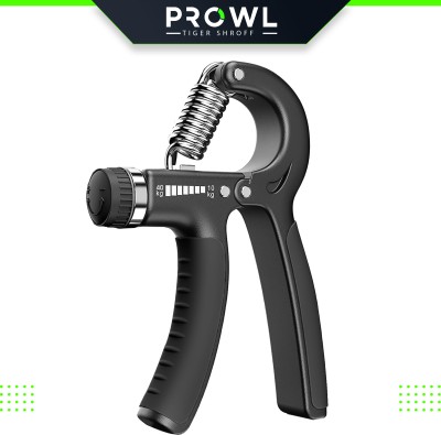 PROWL by Tiger Shroff Adjustable Hand Grip Strengthener | Hand Gripper | Finger Grip | Hand Exerciser Hand Grip/Fitness Grip(Black)