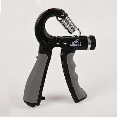 MOVEX Morex Adjustable Non-Slip Hand Grip Strengthener with Counter 5-60kg for Fitness Hand Grip/Fitness Grip(Black, Grey)