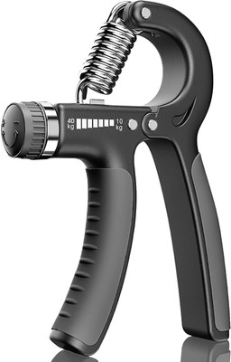 AuraGrip RSHAPE GREY GRIP Hand Grip/Fitness Grip(Black, Grey)